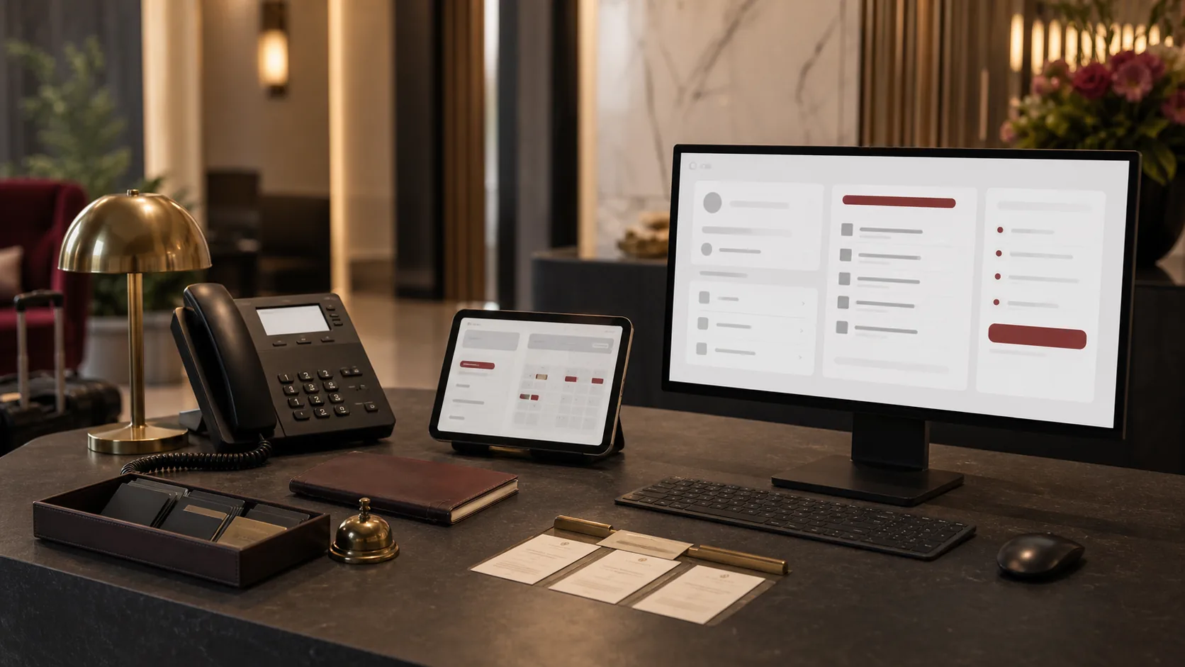 Strukturierter Telefonprozess für Hotel